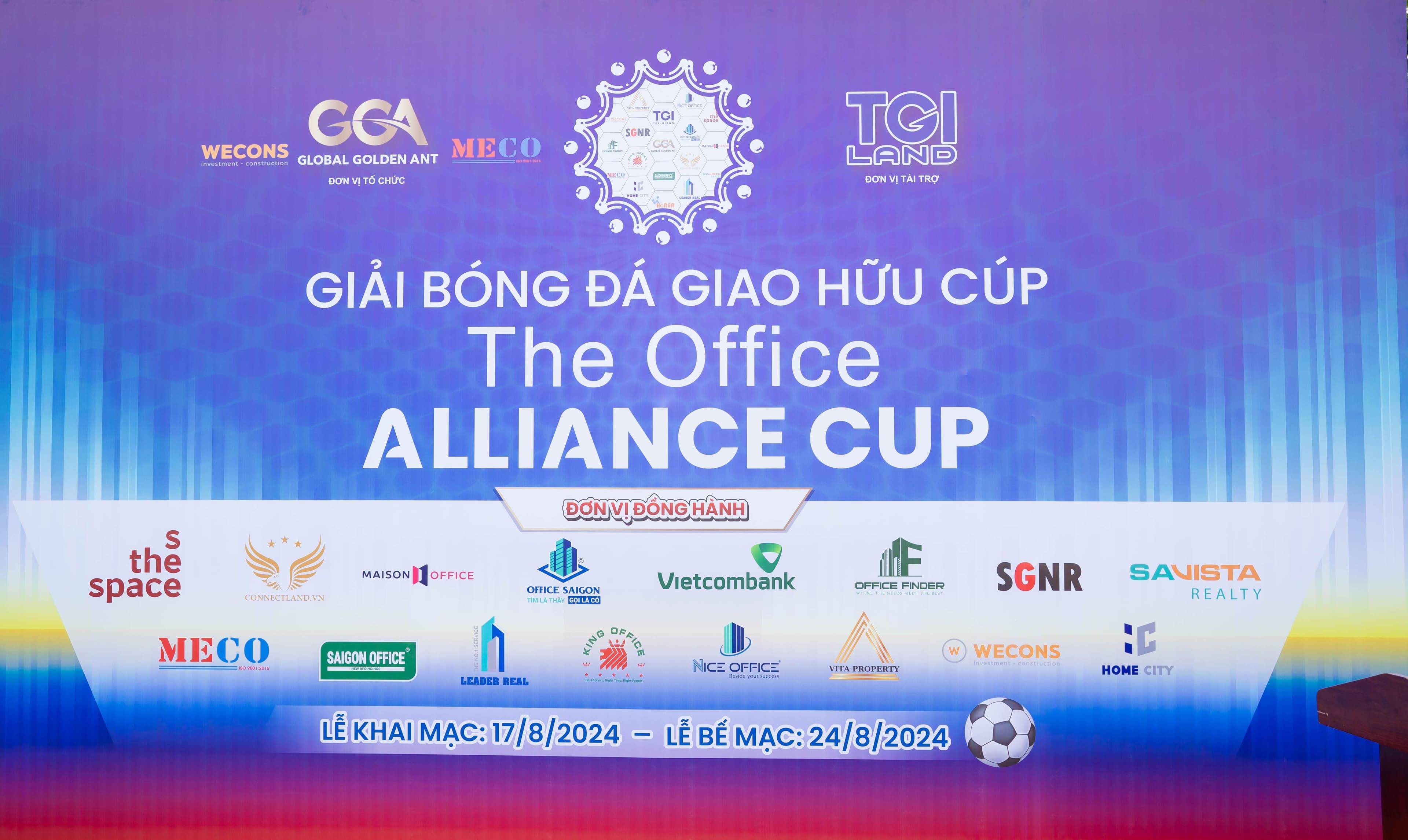 Sự kiện khai mạc Giải bóng đá Giao hữu cúp The Office Alliance Cup